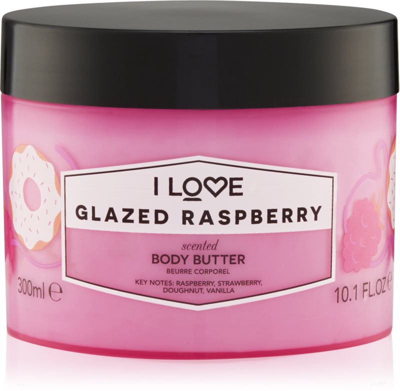 I Love Glazed Raspberry unt pentru corp 330 ml