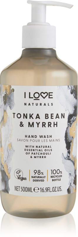 I Love Naturals Tonka Bean & Myrrh Săpun lichid pentru mâini 500 ml