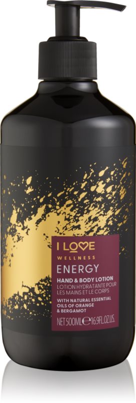 I Love Wellness Energy lapte hidratant pentru maini si corp 500 ml