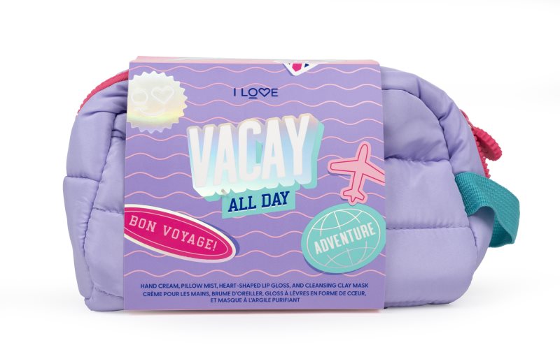 I Love Vacay All Day set cadou pentru călătorii