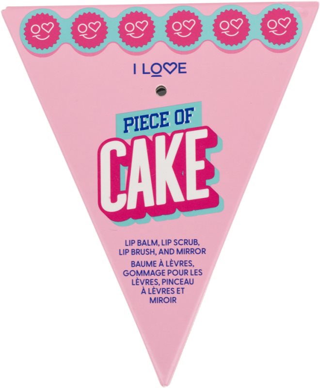 I Love Piece of Cake set cadou de buze