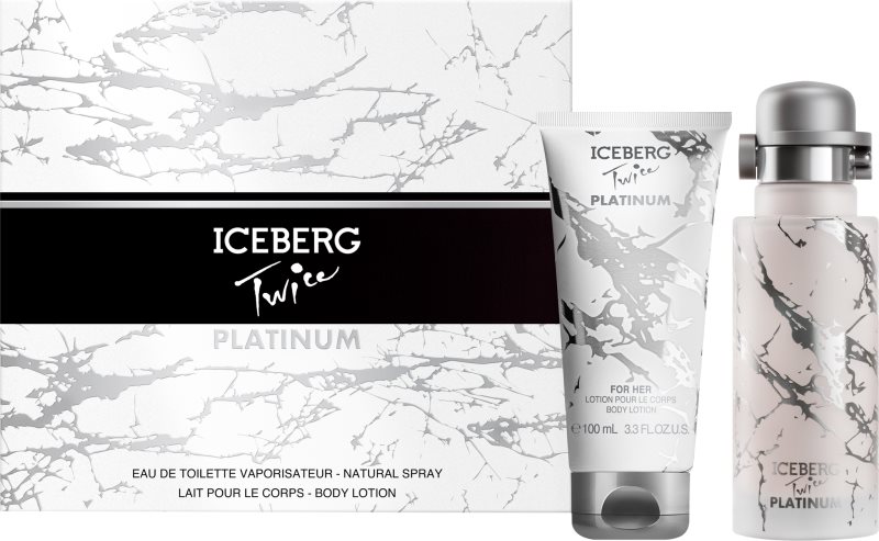 Iceberg Twice Platinum set cadou pentru femei 1 buc