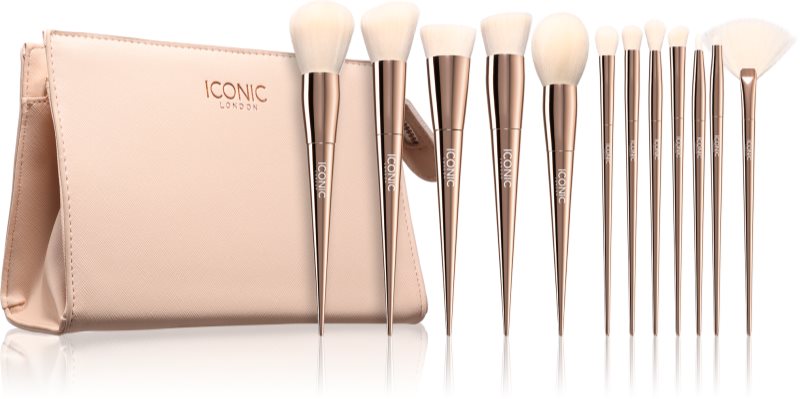 ICONIC London Ultimate Brush Set set de pensule cu geantă