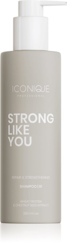 ICONIQUE Professional STRONG LIKE YOU Repair & Strengthening sampon pentru regenerare pentru par deteriorat