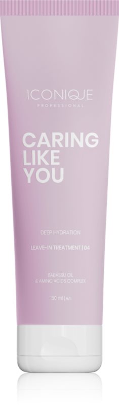 ICONIQUE Professional CARING LIKE YOU Deep Hydration ingrijire leave-in pentru păr uscat și deteriorat 150 ml
