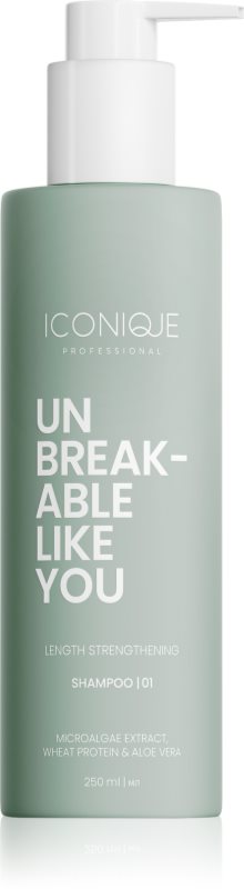 ICONIQUE Professional UNBREAKABLE LIKE YOU Length Strengthening șampon pentru întărirea lungimilor de păr 250 ml
