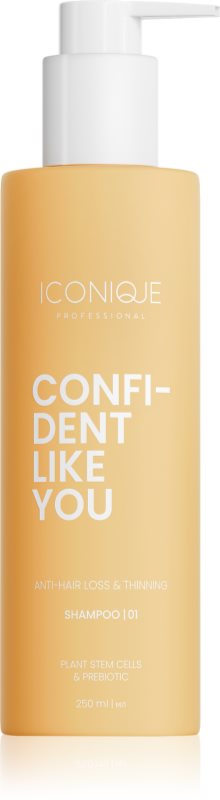 ICONIQUE Professional CONFIDENT LIKE YOU Anti-Hair Loss & Thinning Șampon împotriva căderii părului 250 ml