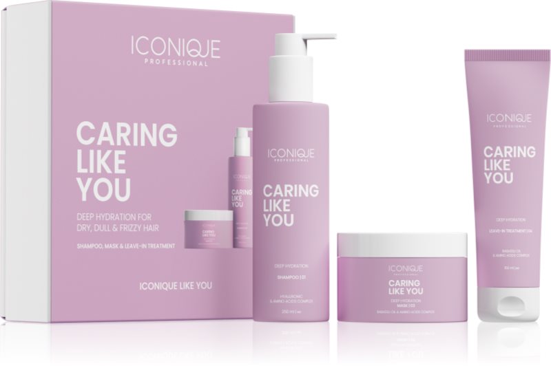 ICONIQUE Professional CARING LIKE YOU Deep Hydration Set set pentru păr uscat și deteriorat