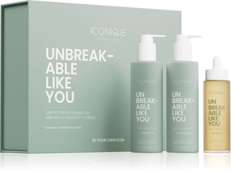 ICONIQUE Professional UNBREAKABLE LIKE YOU Length Strengthening Set set pentru intarirea parului