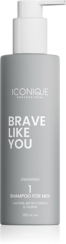 ICONIQUE Professional BRAVE LIKE YOU Energising Shampoo sampon energizant pentru barbati 250 ml