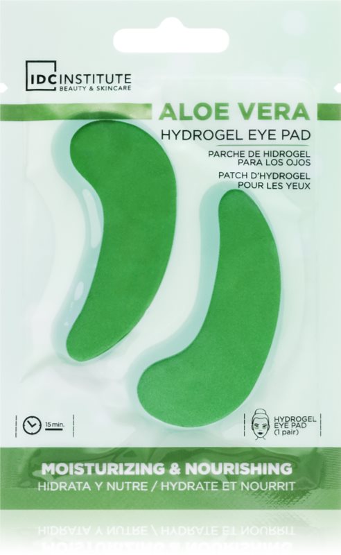 IDC Institute Aloe Vera pernuțe din hidrogel pentru ochi 1 pereche
