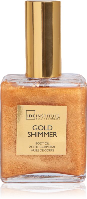 IDC Institute Gold Shimmer ulei uscat de corp cu efect bronzant 50 ml