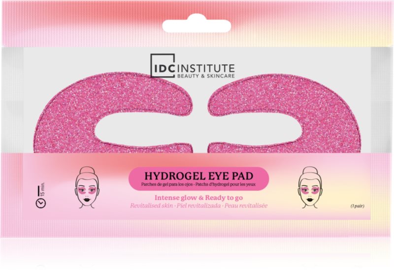 IDC Institute C Shaped Glitter Eye Pink mască pentru zona ochilor 1 buc