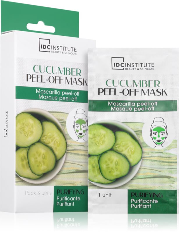 IDC Institute Cucumber mască exfoliantă faciale 3x8 g