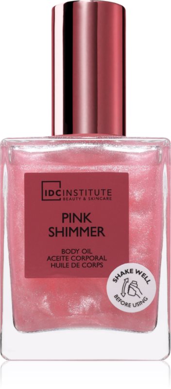 IDC Institute Shimmer Pink ulei stralucitor pentru corp 45 ml