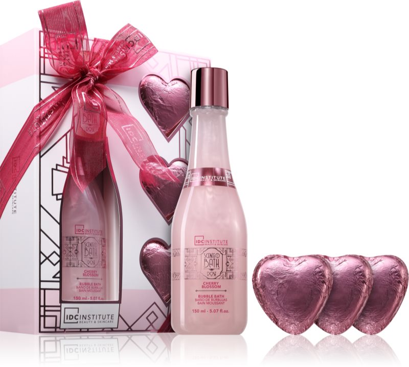 IDC Institute Scented Bath Rose Bubble Bath Set set cadou pentru femei