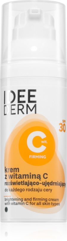 Ideepharm Idee Derm Vitamin C crema de zi hranitoare si pentru stralucire SPF 30 50 ml