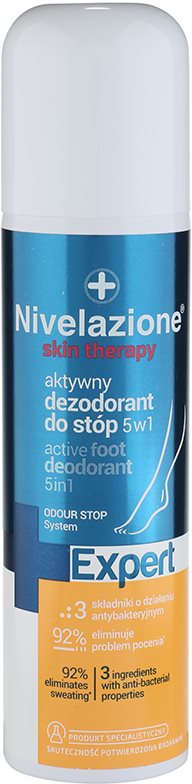 Ideepharm Nivelazione Expert 5 în 1 Deodarant activ pentru picioare Spray 150 ml
