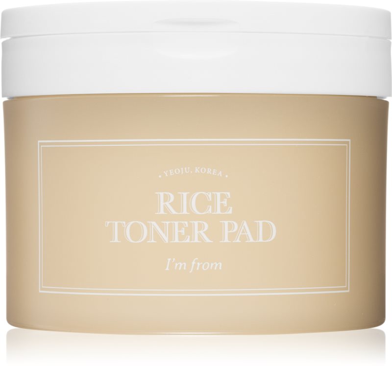 I'm from Rice Toner Pad dischete de tonifiere pentru strălucirea și netezirea pielii 60 buc