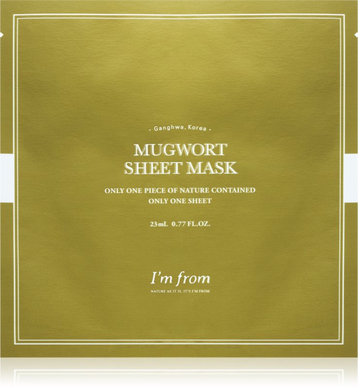 I'm from Mugwort mască textilă calmantă pentru piele sensibilă 23 ml
