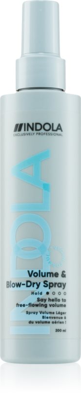 Indola Volume & Blow-Dry Spray spray volumizant pentru uscarea prin suflare și coafatul final al părului 200 ml