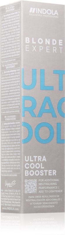 Indola Blond Expert Ultra Cool Booster toner pentru neutralizarea tonurilor de galben pentru par blond 60 ml