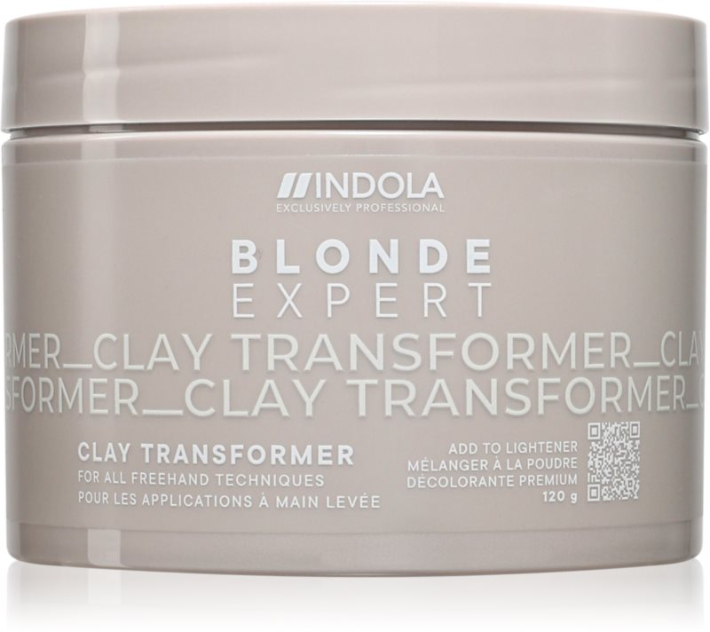Indola Blond Expert Clay Transformer pudra decoloranta pentru par blond 120 g