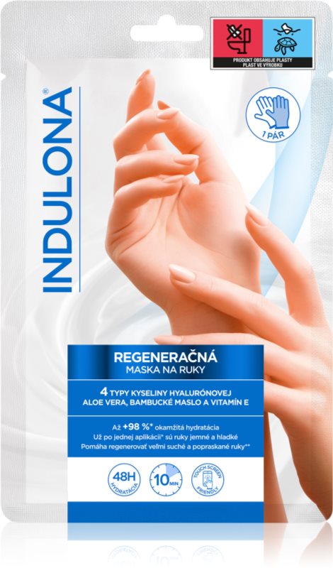 Indulona Original masca regeneratoare pentru maini sub formă de manusi 1 pereche
