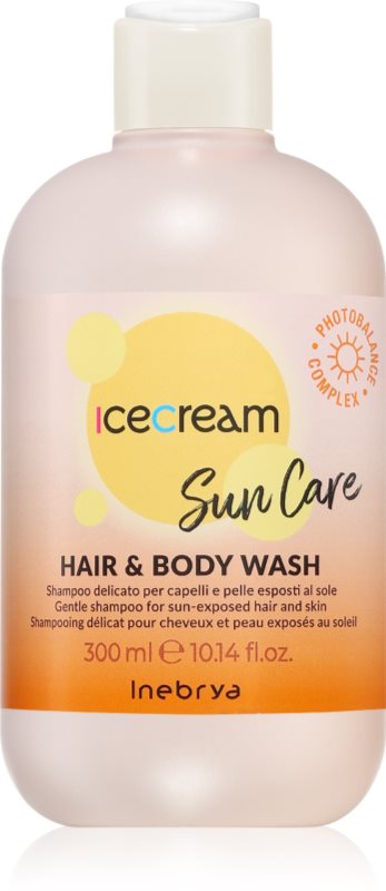 Inebrya Sun Care Hair & Body Wash sampon delicat pentru corp si par 300 ml