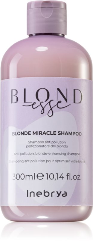 Inebrya BLONDesse Blonde Miracle Shampoo șampon detoxifiant pentru curățare pentru par blond
