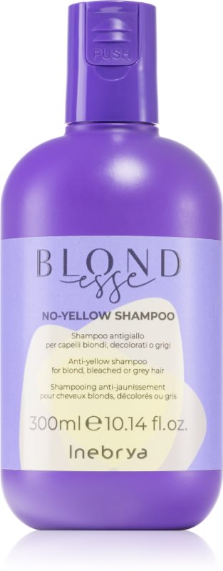 Inebrya BLONDesse No-Yellow Shampoo șampon pentru neutralizarea tonurilor de galben pentru părul blond şi gri
