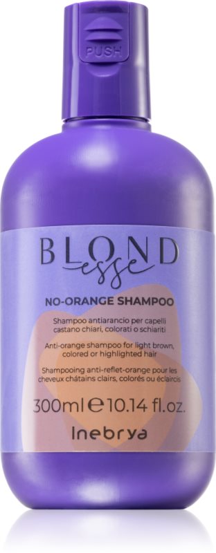 Inebrya BLONDesse No-Orange Shampoo sampon hranitor neutralizarea subtonurilor de alamă