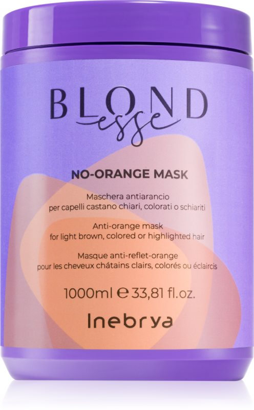 Inebrya BLONDesse No-Orange Mask Masca de par neutralizarea subtonurilor de alamă