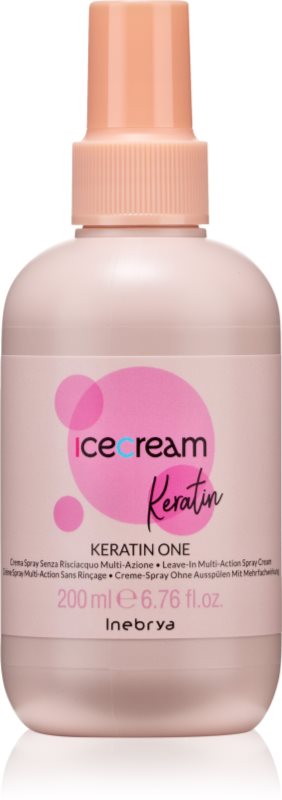 Inebrya Keratin One Multiaction jet de tratament pentru păr s keratinem 200 ml