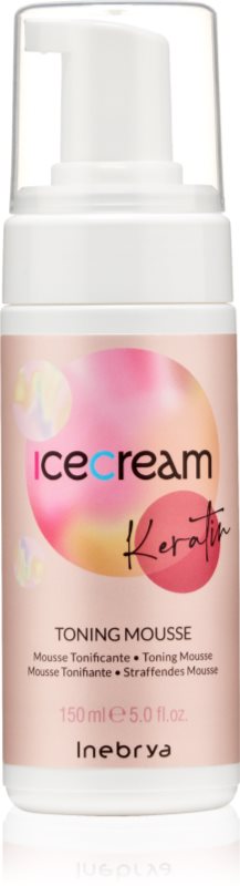 Inebrya Keratin Toning Mousse Spuma regeneratoare pentru păr s keratinem 150 ml
