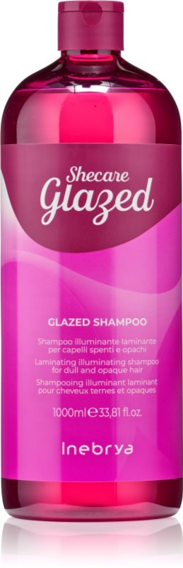 Inebrya Shecare Glazed Shampoo sampon pentru stralucire pentru un par stralucitor si catifelat 1000 ml