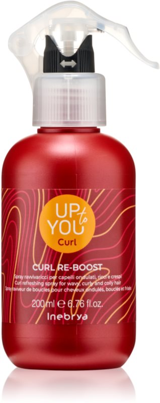 Inebrya Up To You Curl Re-Boost Spray Spray revigorant pentru par ondulat si cret 200 ml