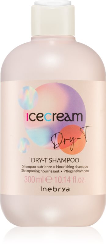 Inebrya Ice Cream Dry-T sampon hranitor pentru păr uscat și deteriorat 300 ml