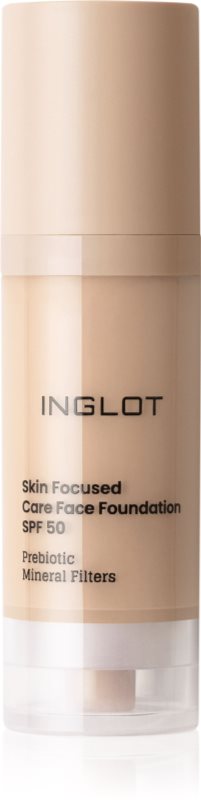 Inglot Skin Focused Care Face Foundation SPF 50 acoperire make-up SPF 50