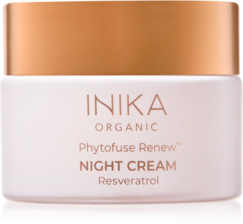 INIKA Organic Phytofuse Renew Rich Night Cream Crema de noapte anti-oxidanta cu probiotice 50 ml