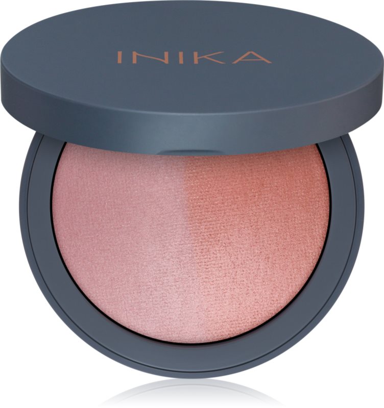 INIKA Organic Blush Duo fard de obraz in doua culori culoare Burnt Peach 6,5 g