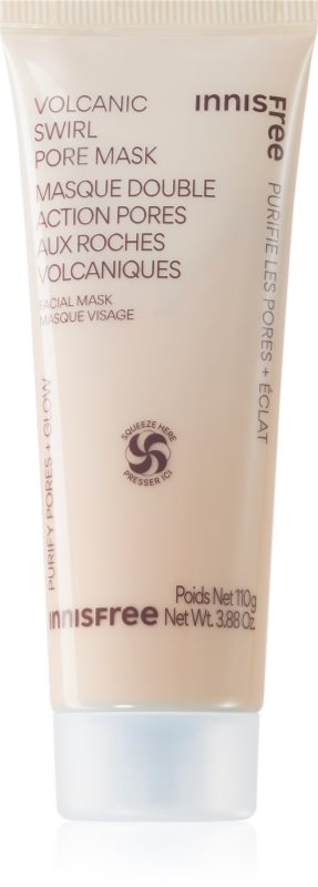 innisfree Volcanic Swirl Pore Mask mască cu argilă hidrateaza pielea si inchide porii 110 g