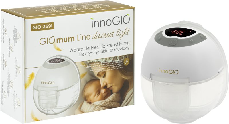 innoGIO GIOmum Line Discreet Light Single pompă de sân 1 buc