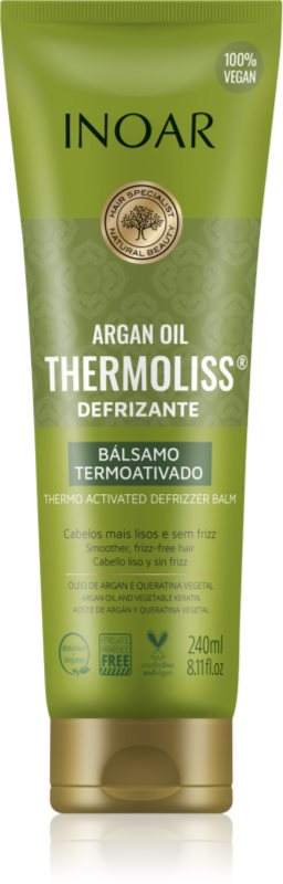 INOAR Argan Oil System Thermoliss balsam indreptare pentru păr cu protecție termică 240 ml