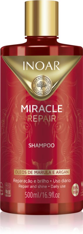 INOAR Miracle Repair șampon pentru regenerarea părului slab și deteriorat 500 ml