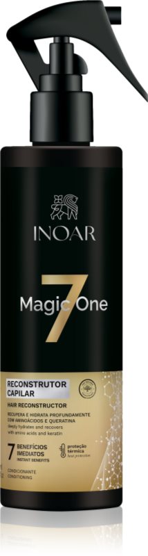 INOAR Magic One 7 Spray de păr multifuncțional pentru păr cu protecție termică 300 ml