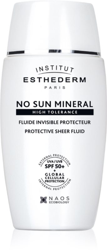 Institut Esthederm No Sun Mineral Fluid protective fluid pentru piele sensibila si intoleranta SPF 50+ 40 ml
