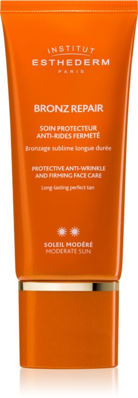 Institut Esthederm Bronz Repair Protective Anti-Wrinkle and Firming Face Care cremă facială antirid pentru fermitate protectie medie impotriva razelor UV 50 ml