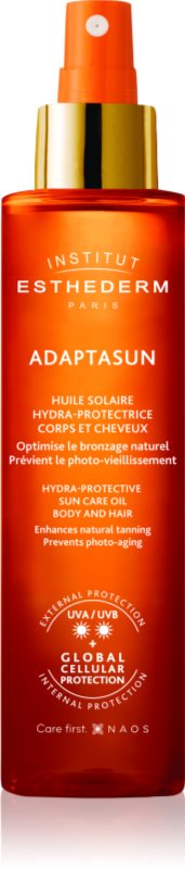Institut Esthederm Adaptasun Sun Care Oil ulei cu protectie solara pentru piele si par protectie medie impotriva razelor UV 150 ml