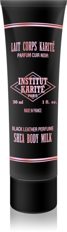 Institut Karité Paris Black Leather Shea Body Milk lapte de corp unt de shea 30 ml